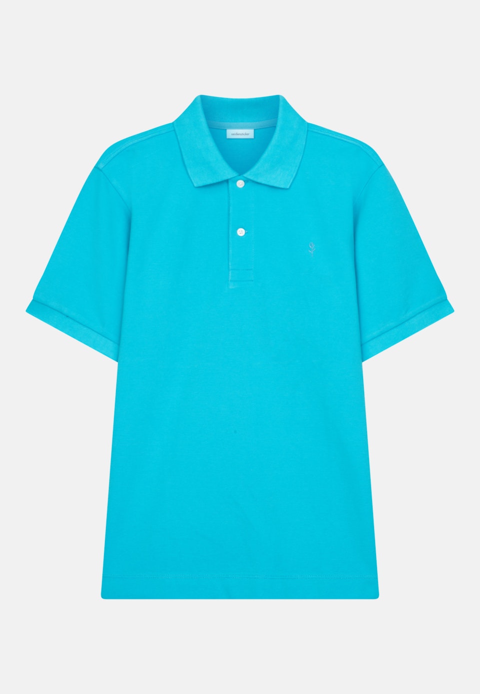 Kragen Polo-Shirt Regular in Türkis/Petrol |  Seidensticker Onlineshop