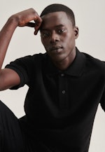 Regular Polo Uni in Black |  Seidensticker Onlineshop