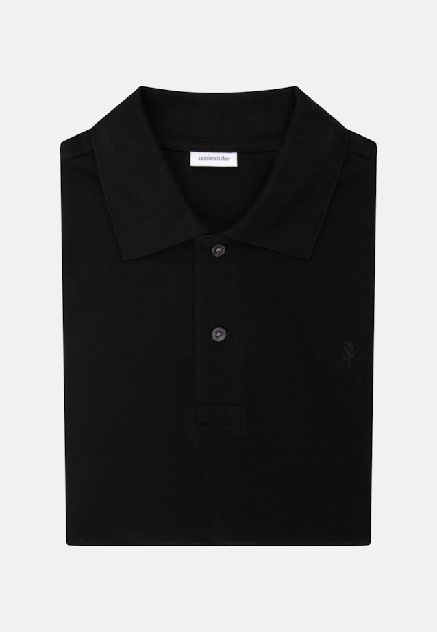 Kragen Polo Regular in Schwarz |  Seidensticker Onlineshop