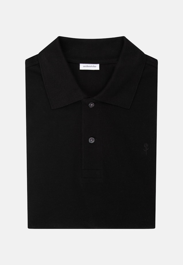 Regular Polo Uni in Black |  Seidensticker Onlineshop