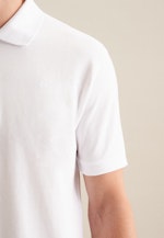 Regular Polo Uni in Blanc |  Seidensticker Onlineshop
