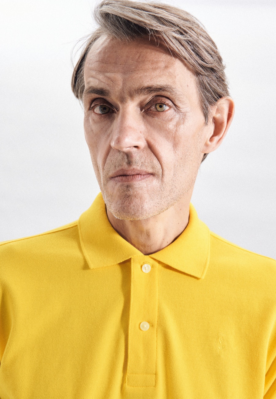 Kragen Polo-Shirt Regular in Gelb |  Seidensticker Onlineshop