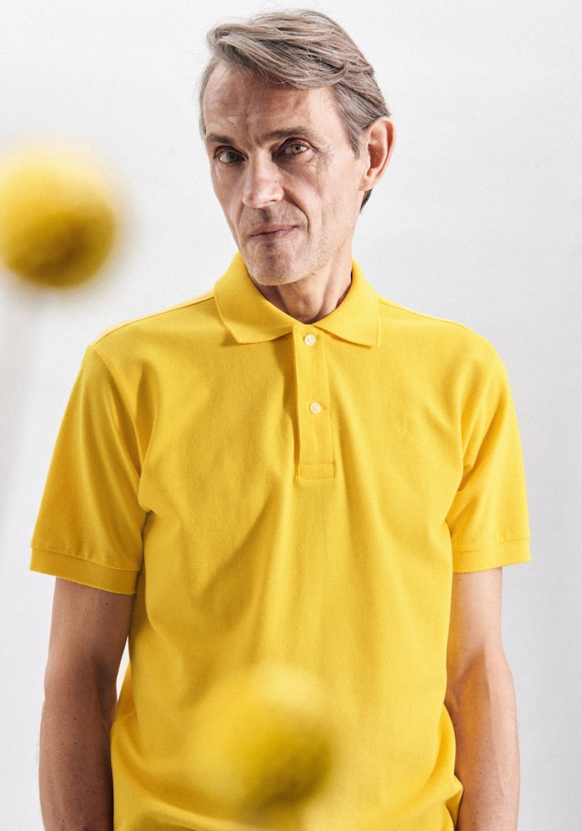 Collar Polo-Shirt in Gelb |  Seidensticker Onlineshop