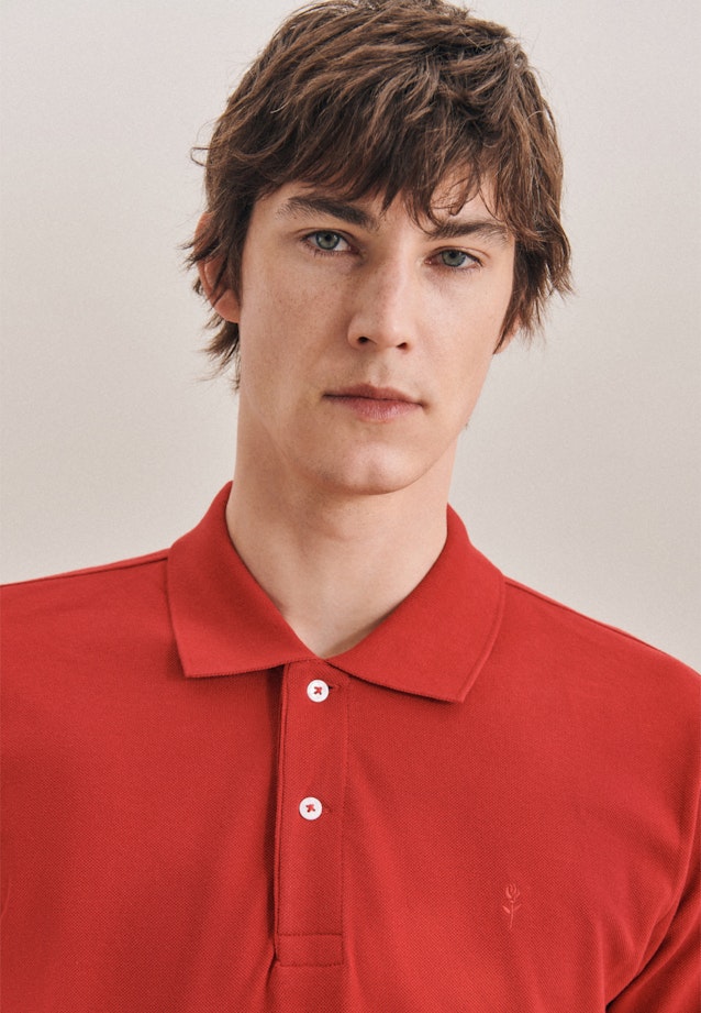 Regular Polo Uni in Rouge |  Seidensticker Onlineshop