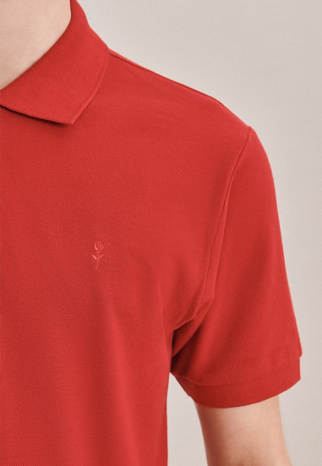 Regular Polo Uni in Rouge |  Seidensticker Onlineshop