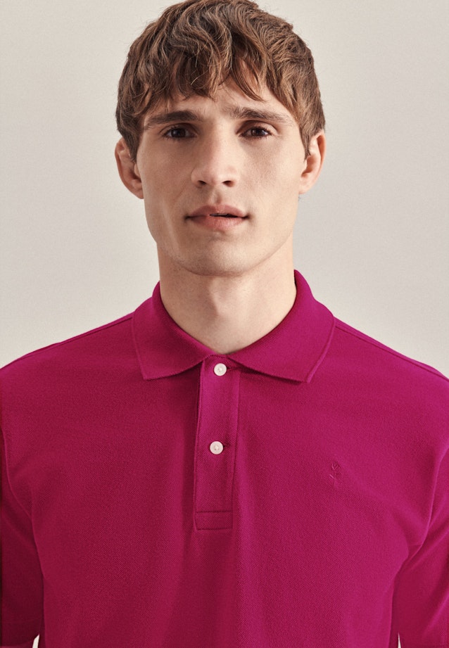 Regular Polo-Shirt, Polo Uni in Pink |  Seidensticker Onlineshop