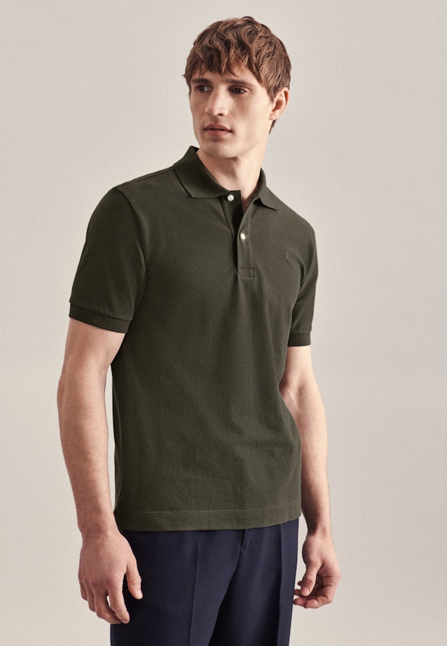 Regular Polo Uni in Grün |  Seidensticker Onlineshop