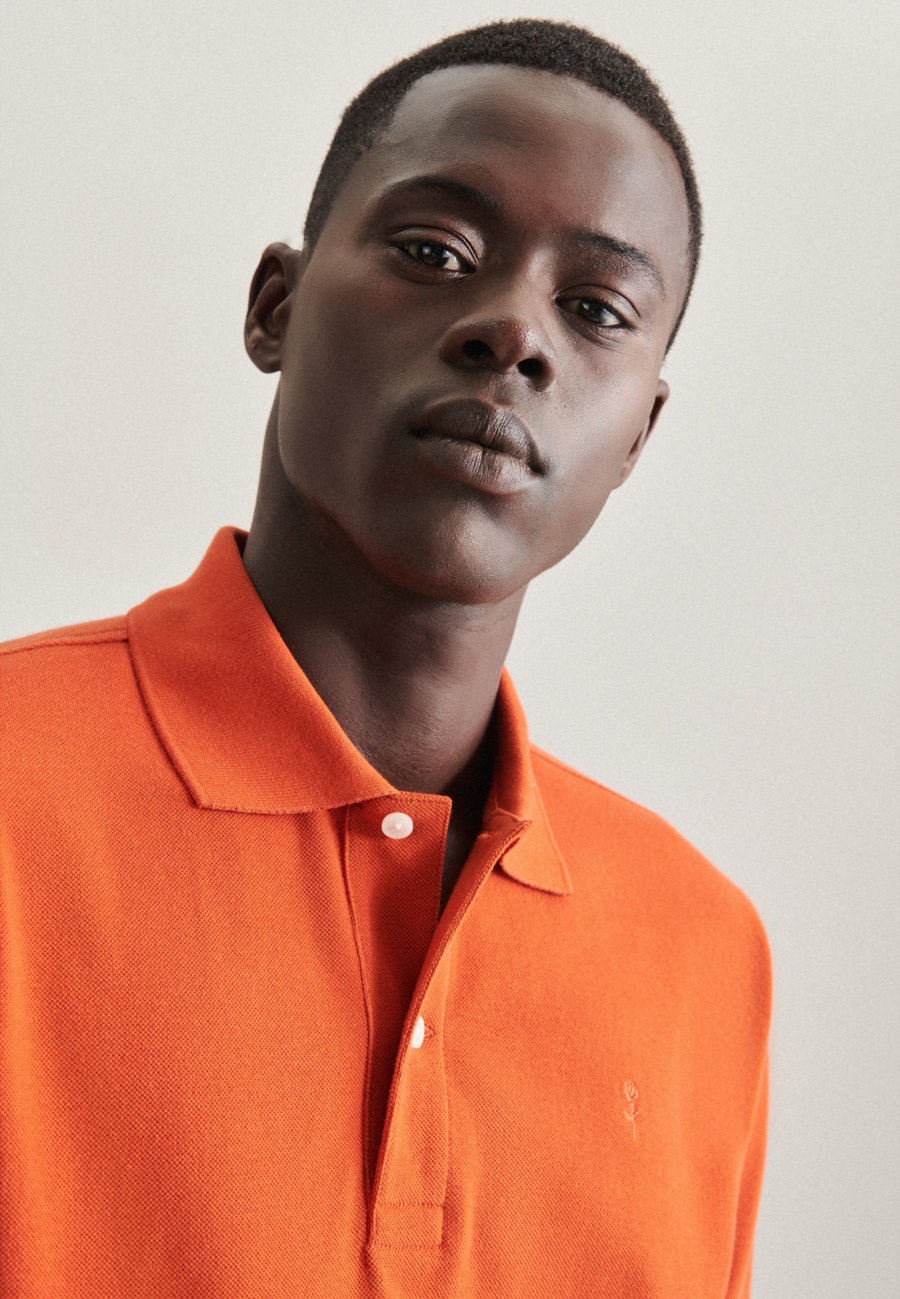 Collar Polo-Shirt in Orange |  Seidensticker Onlineshop