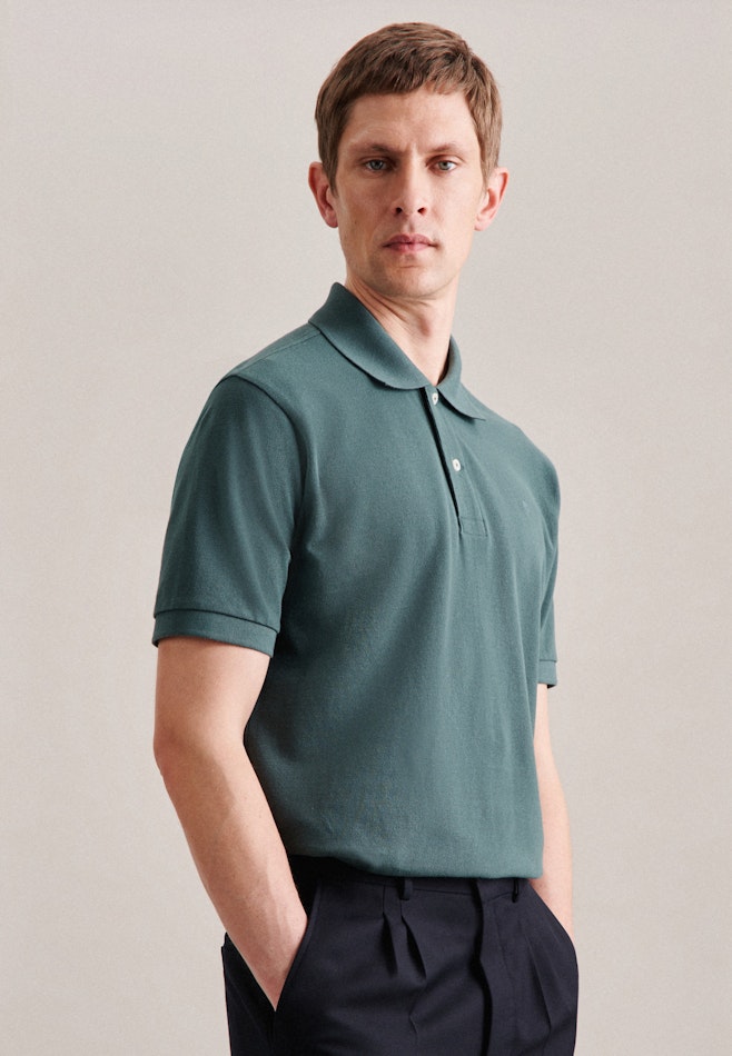 Collar Polo in Green | Seidensticker online shop