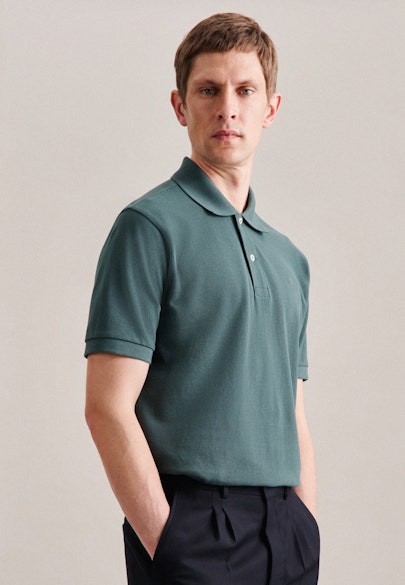 Regular Polo Uni in Grün |  Seidensticker Onlineshop