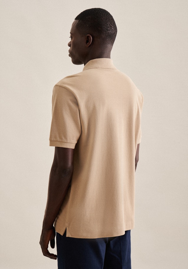 Kragen Polo-Shirt Regular in Braun |  Seidensticker Onlineshop