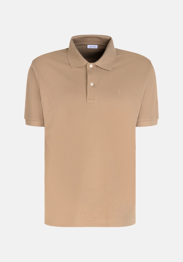 Kragen Polo-Shirt Regular in Braun |  Seidensticker Onlineshop