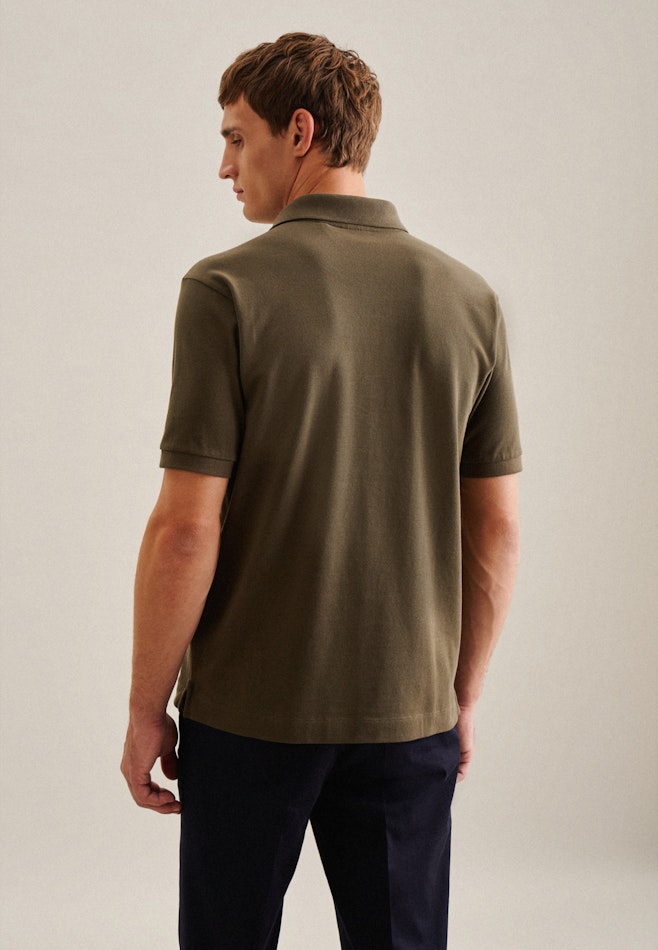 Regular Polo Uni in Grün | Seidensticker Onlineshop