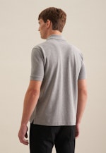 Regular Polo Uni in Gris |  Seidensticker Onlineshop