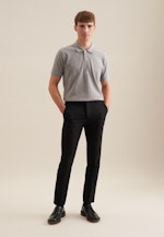 Regular Polo Uni in Gris |  Seidensticker Onlineshop