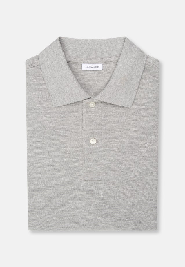 Regular Polo Uni in Gris |  Seidensticker Onlineshop