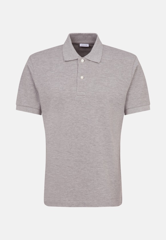 Regular Polo Uni in Gris |  Seidensticker Onlineshop