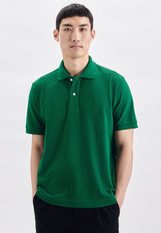 Regular Polo Uni in Grün |  Seidensticker Onlineshop