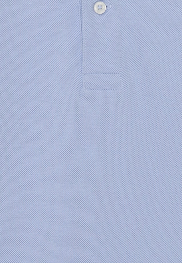 Regular Polo Uni in Bleu Clair |  Seidensticker Onlineshop
