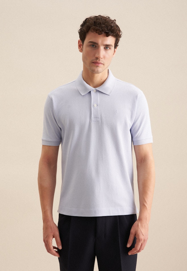 Regular Polo Uni in Hellblau | Seidensticker Onlineshop