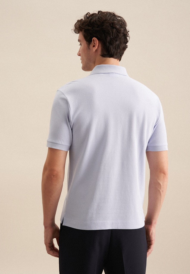 Regular Polo Uni in Bleu Clair |  Seidensticker Onlineshop