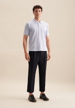 Regular Polo Uni in Bleu Clair |  Seidensticker Onlineshop