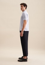Regular Polo Uni in Bleu Clair |  Seidensticker Onlineshop