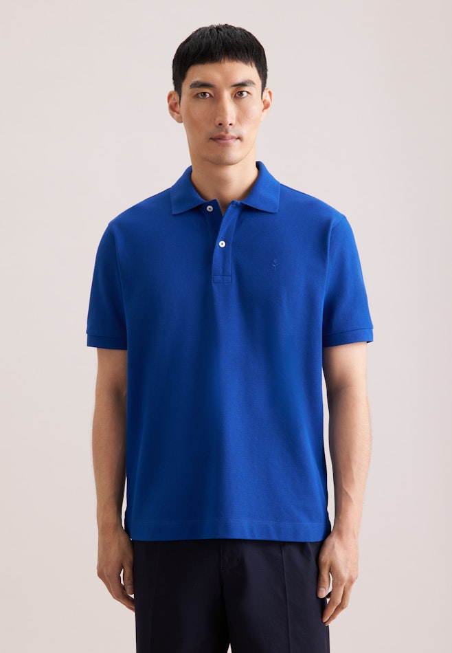 Regular Polo Uni in Dunkelblau | Seidensticker Onlineshop