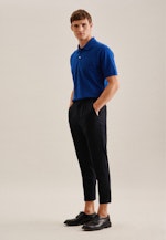 Regular Polo Uni in Bleu Foncé |  Seidensticker Onlineshop