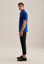 Regular Polo Uni in Bleu Foncé |  Seidensticker Onlineshop