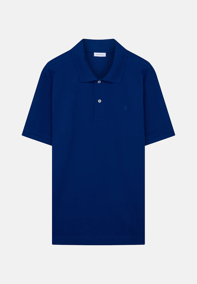 Regular Polo Uni in Mittelblau | Seidensticker Onlineshop