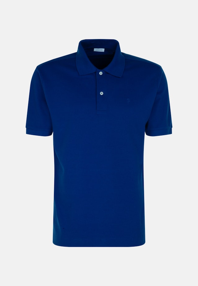 Regular Polo Uni in Bleu Foncé |  Seidensticker Onlineshop