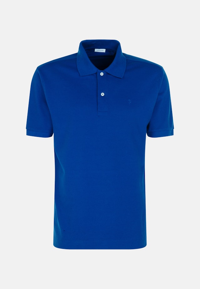 Regular Polo Uni in Bleu Foncé |  Seidensticker Onlineshop
