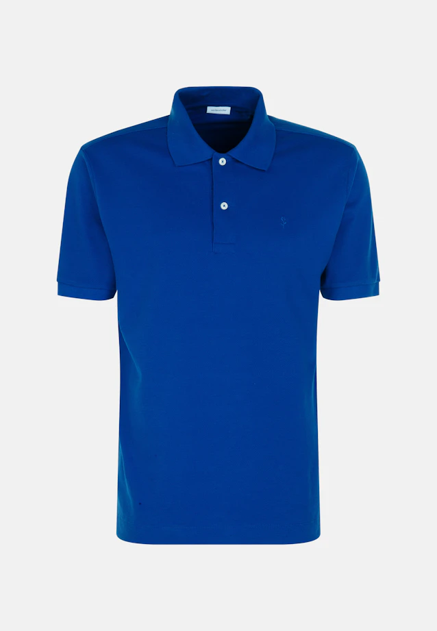 Regular Polo Uni in Medium Blue |  Seidensticker Onlineshop