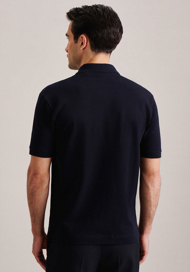Regular Polo Uni in Dunkelblau | Seidensticker Onlineshop
