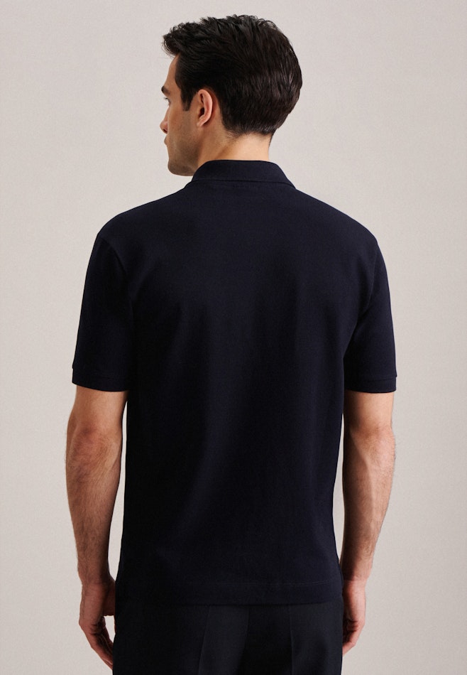 Regular Polo Uni in Dunkelblau | Seidensticker Onlineshop