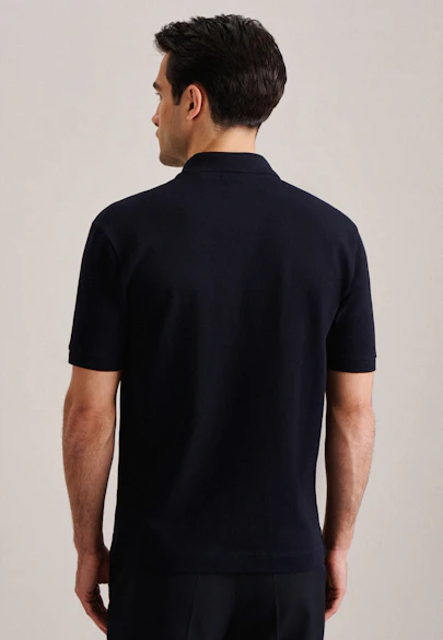 Regular Polo Uni in Dunkelblau |  Seidensticker Onlineshop