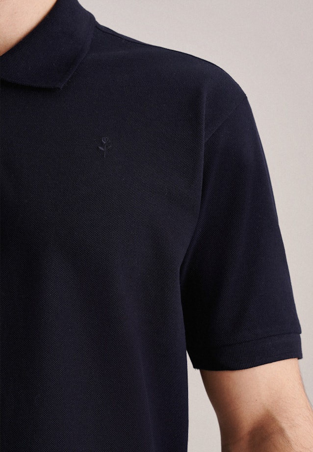 Regular Polo Uni in Dunkelblau |  Seidensticker Onlineshop