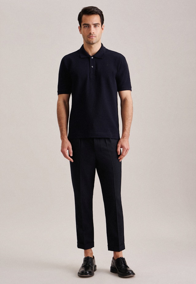 Regular Polo Uni in Dunkelblau |  Seidensticker Onlineshop