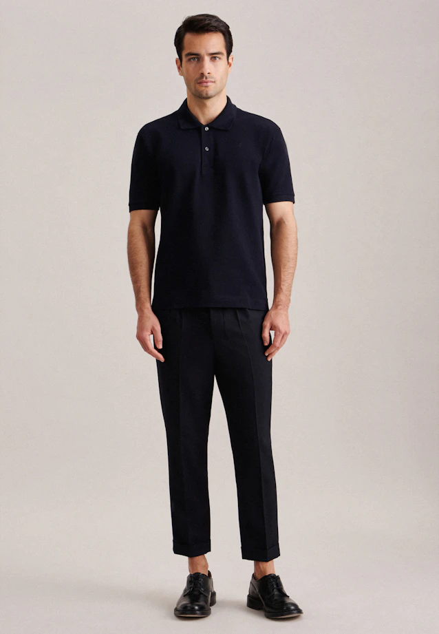Regular Polo Uni in Dunkelblau |  Seidensticker Onlineshop