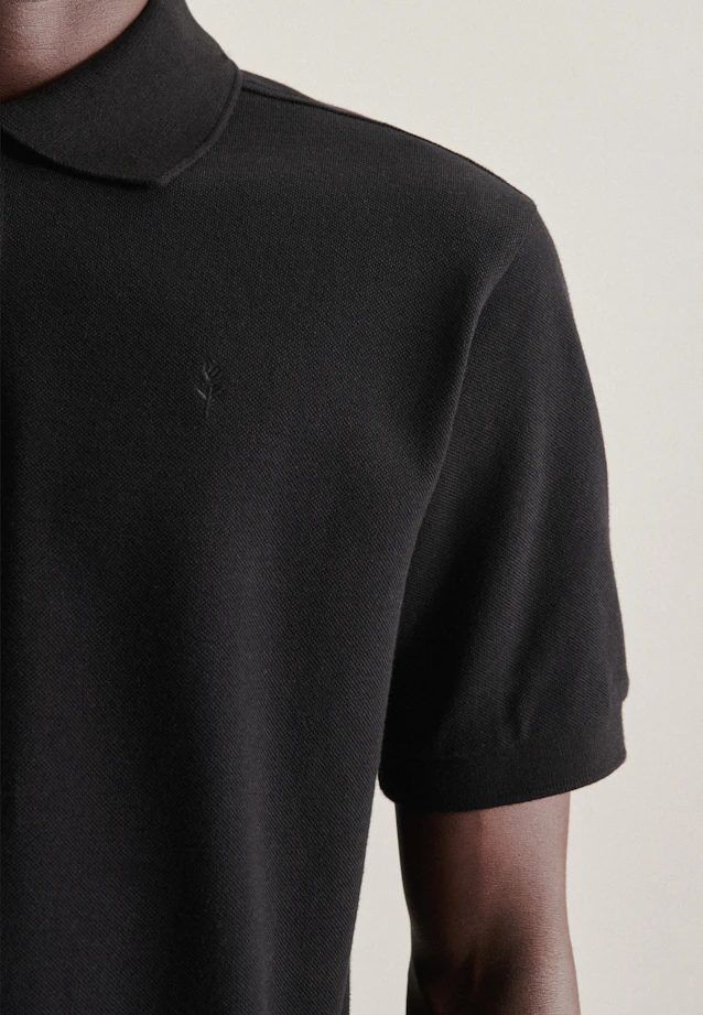 Regular Polo Uni in Schwarz |  Seidensticker Onlineshop