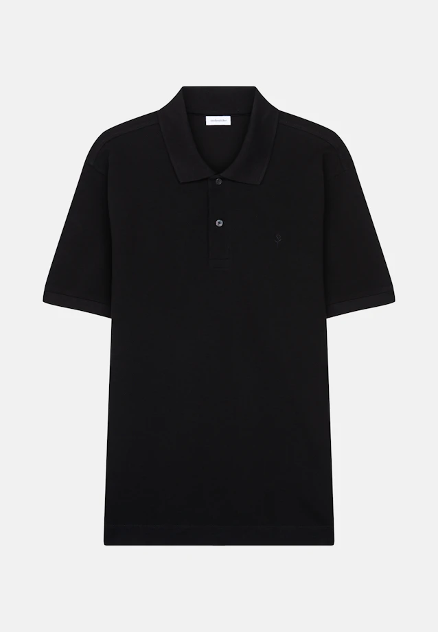 Regular Polo Uni in Schwarz |  Seidensticker Onlineshop