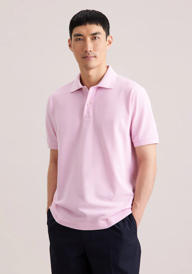 Regular Polo Uni in Rosa | Seidensticker Onlineshop
