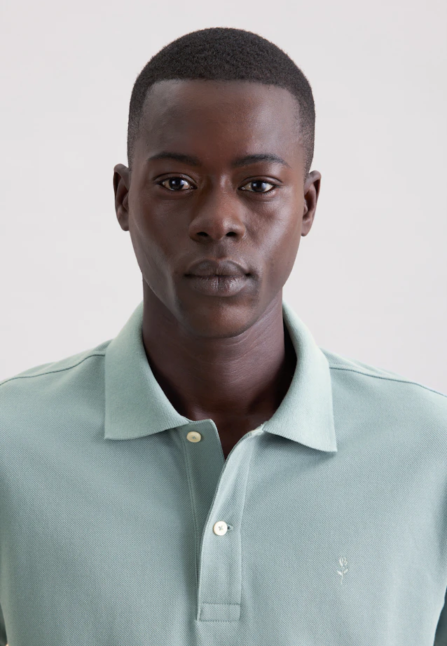 Regular Polo Uni in Vert |  Seidensticker Onlineshop