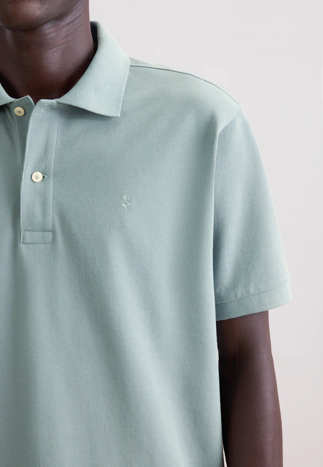 Regular Polo Uni in Vert |  Seidensticker Onlineshop