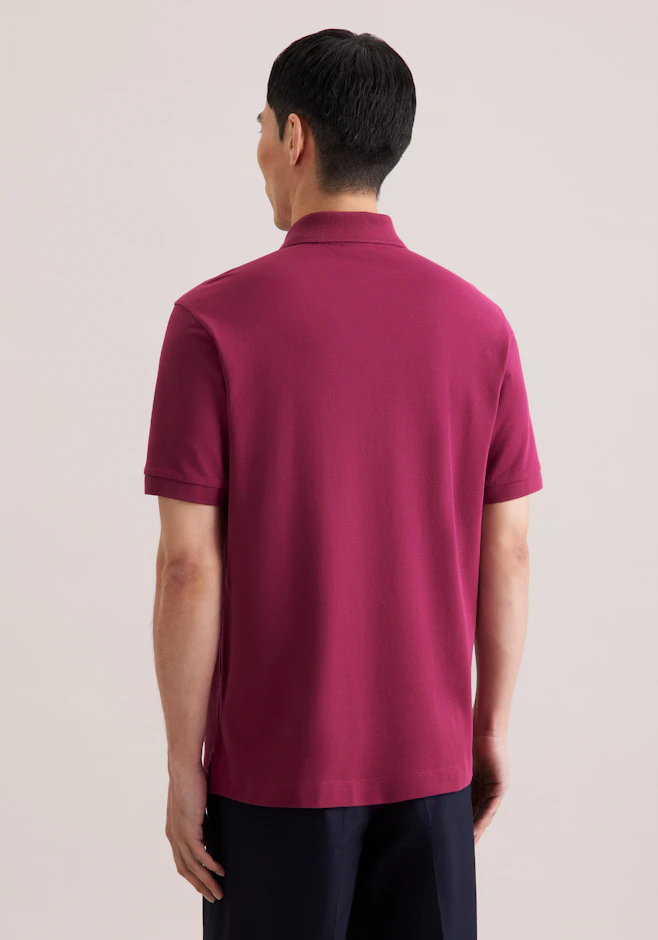 Regular Polo Uni in Rosa | Seidensticker Onlineshop