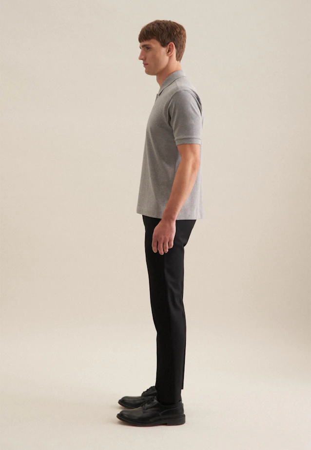 Regular Polo Uni in Grau |  Seidensticker Onlineshop