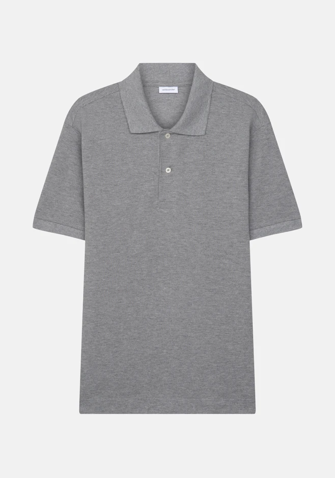 Regular Polo Uni in Grau | Seidensticker Onlineshop