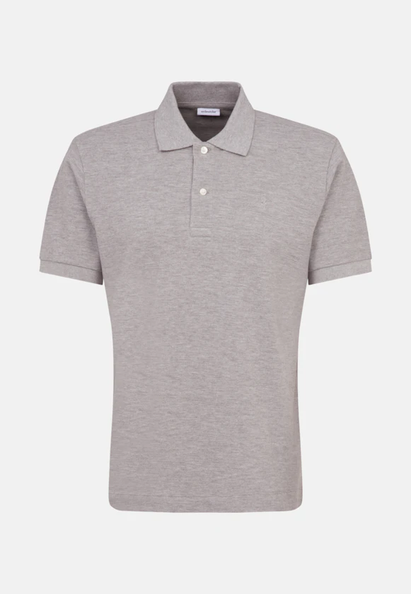 Regular Polo Uni in Grau |  Seidensticker Onlineshop