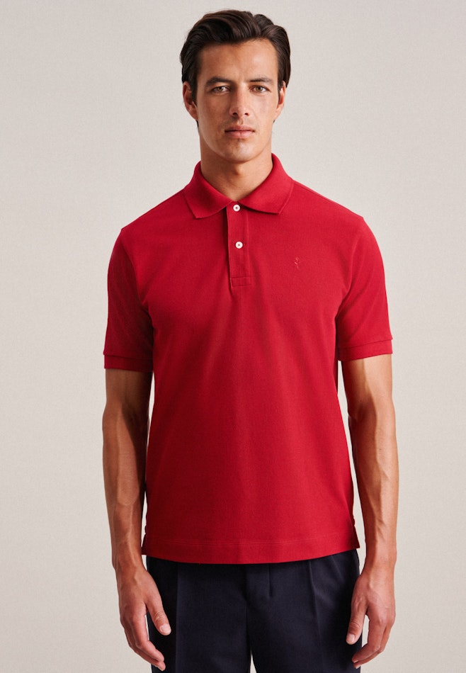 Kragen Polo Regular in Rot | Seidensticker Onlineshop